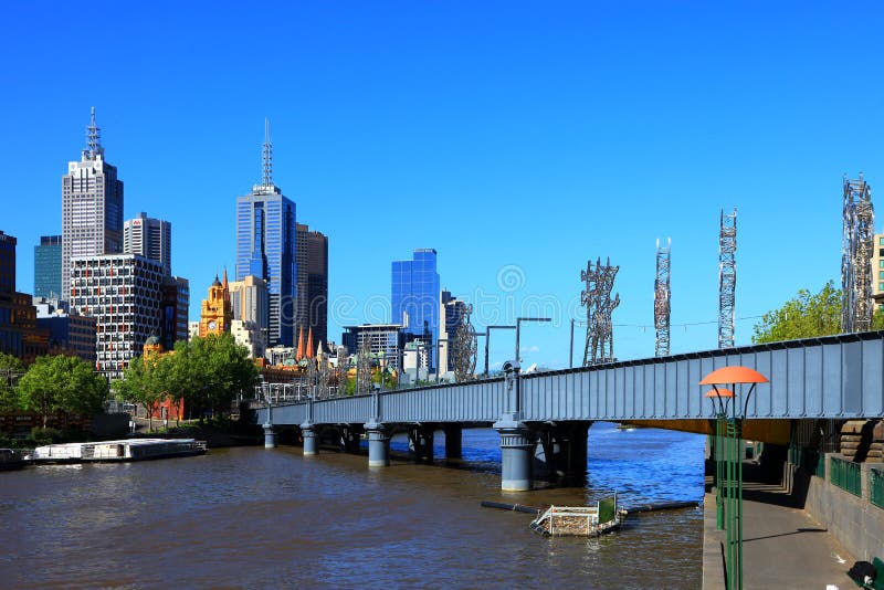 Melbourne - Yarra River royalty free stock image