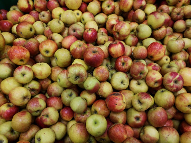 Mele mature su un supermercato immagini stock Mele mature su un supermercato immagini stock