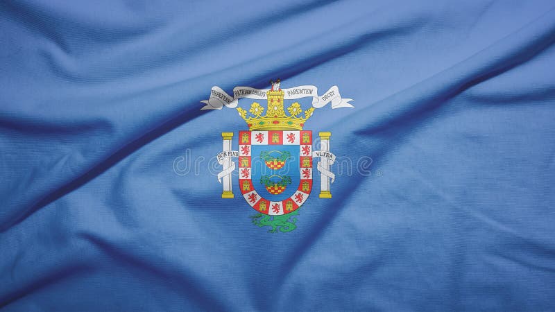 Melilla du drapeau de l'Espagne illustration stock