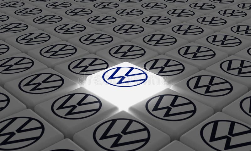 Volkswagen Logo Brand Car Symbol With Name Black Design German