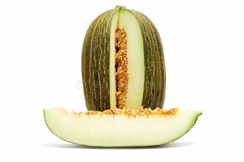 Cut Open Melon stock photo. Image of diet, cantaloupe 21032786
