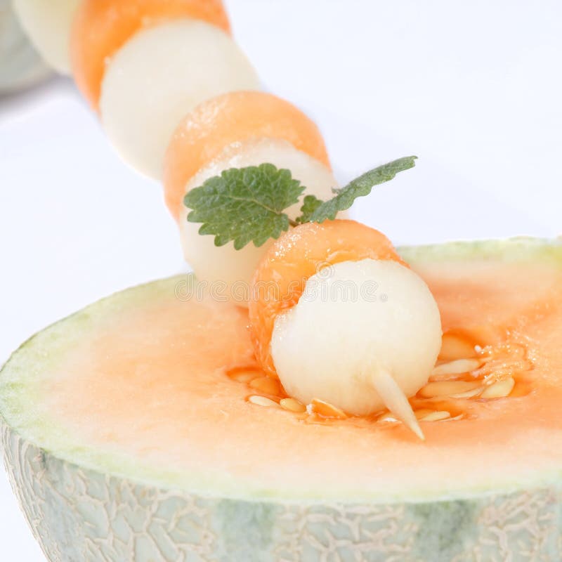 Fruit Salad with Watermelon and Melon Balls Stock Photo Image of