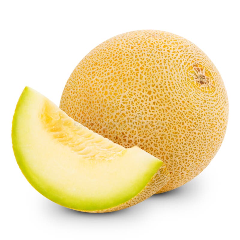 Melon isolated on white stock photo. Image of green, orange 79858142