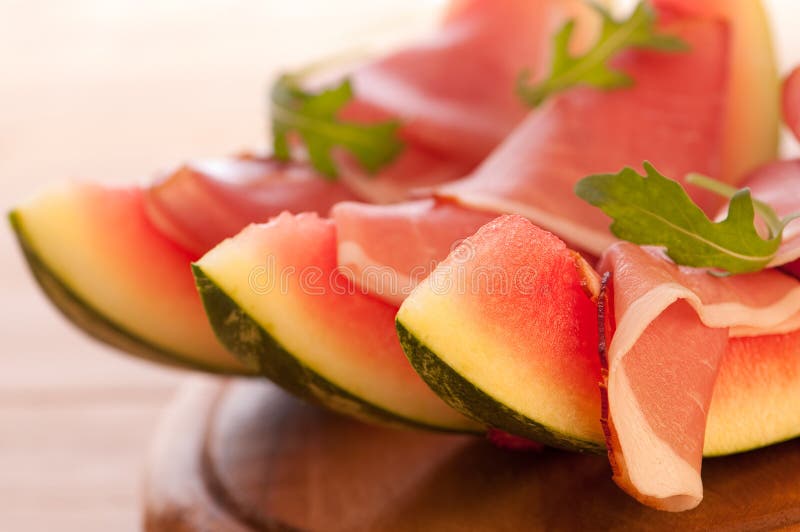 Melon With Parma Ham Royalty Free Stock Images Image 12857659
