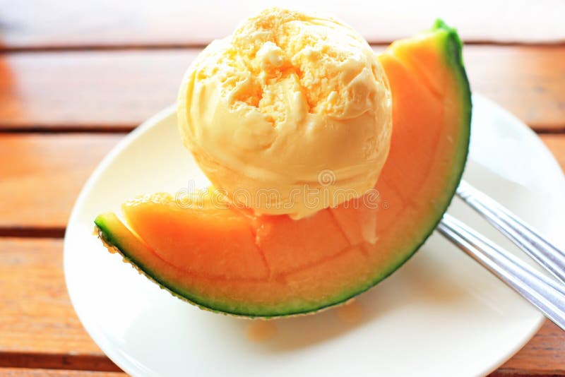 Melon summer icecream