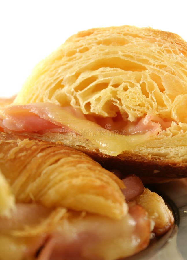 Melted Cheese Croissants stock image. Image of appetizing 5913053