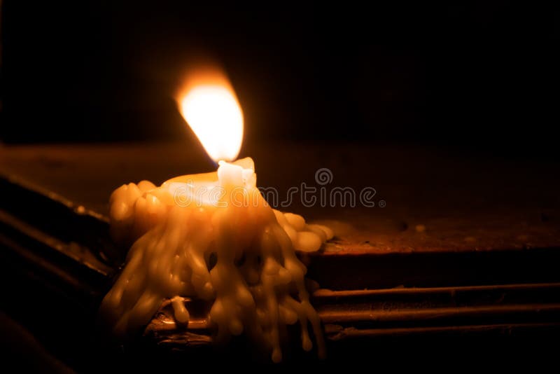 Melting Candle Stock Photo Image Of Quaint Form Divination 12848086