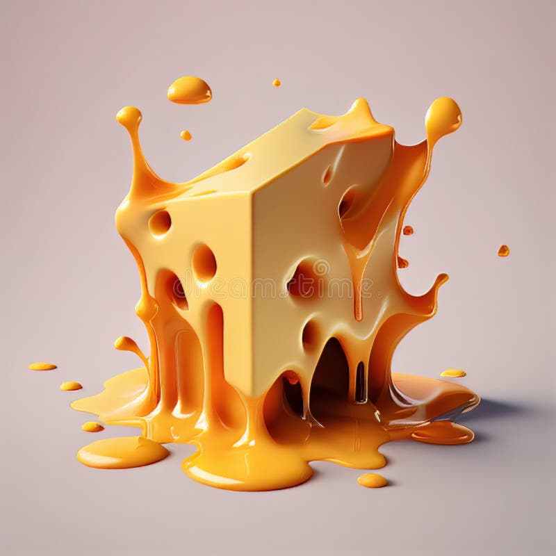 Melting cheese stock illustration. Illustration of cheesy 270792679