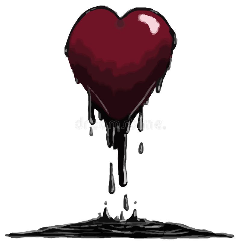 Melting Heart stock illustration. Illustration of melting 12580304