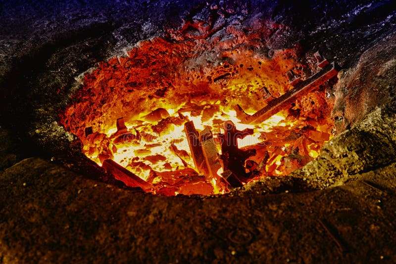 Melting Iron In A Furnace Royalty Free Stock Photos Image 30935678