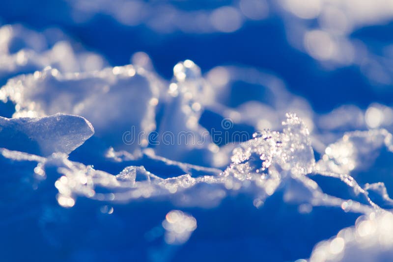 Melting snow close up stock photo. Image of isolated 222402396