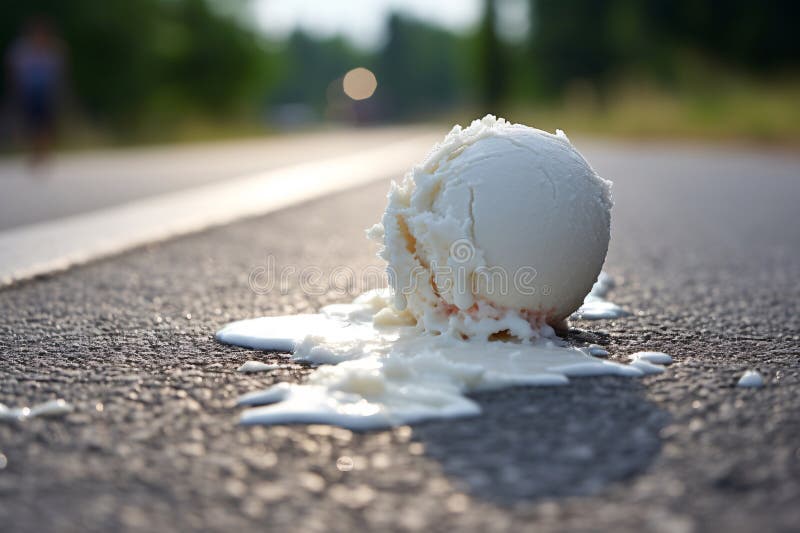 Summer Melting Ice Cream Background, Summer Day, Melt, Ice Cream