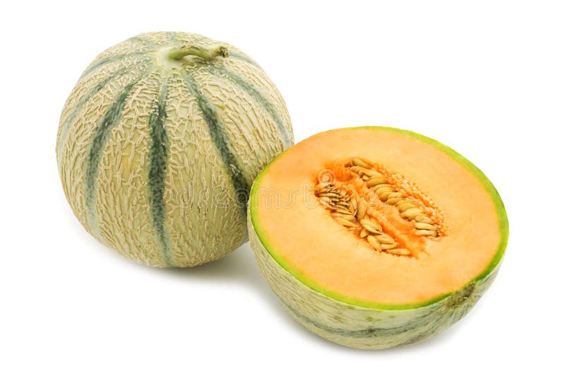 Melón cantalupo naranja foto de archivo