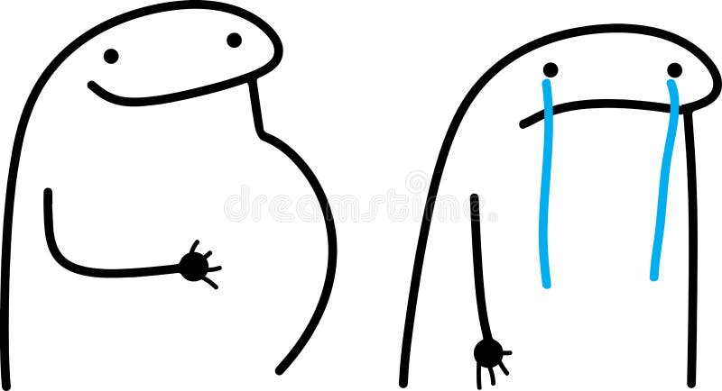 Black and White Flork Meme Friend