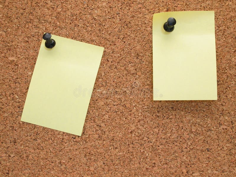 Memo board and note stock image. Image of brown, reminder 120689