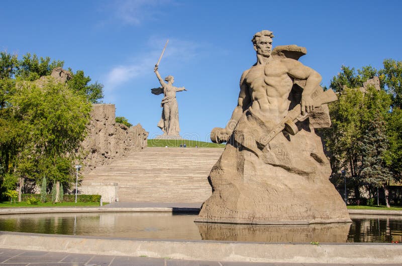 The Memorial Complex on the Mamayev Kurgan in Volgograd, Sculptor ...