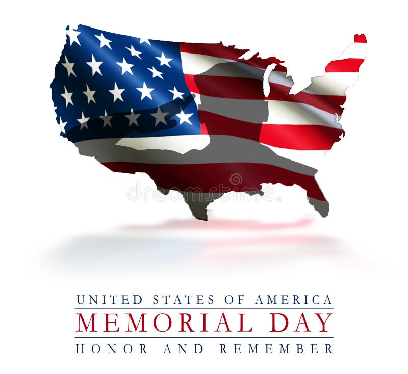 Memorial Day American Art Flag Honor and Remember