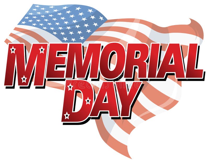 Memorial Day Logo Type stock vector. Illustration of abstract 14074668