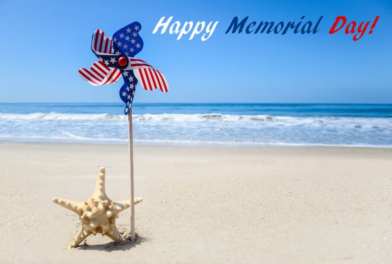 Memorial Day Background On The Beach Stock Image Image of starfish