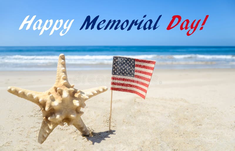 Memorial Day Background On The Beach Stock Photo Image of country