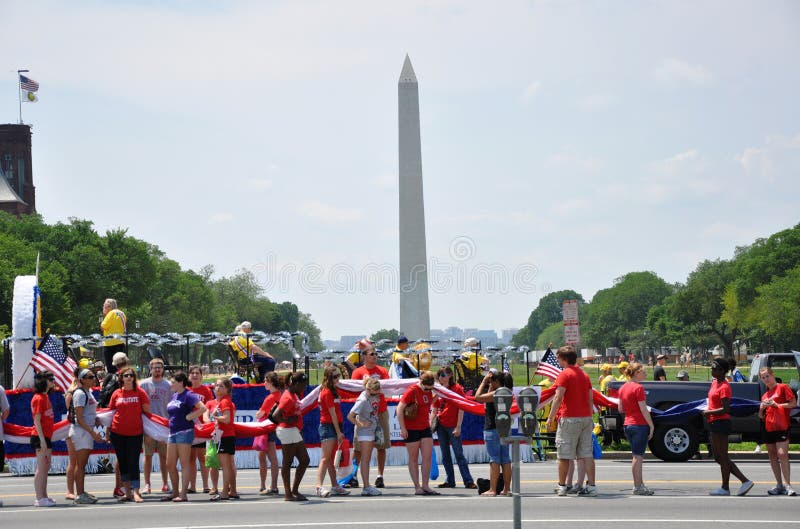Memorial Day Parade in Washington, DC. Editorial Stock Photo Image of