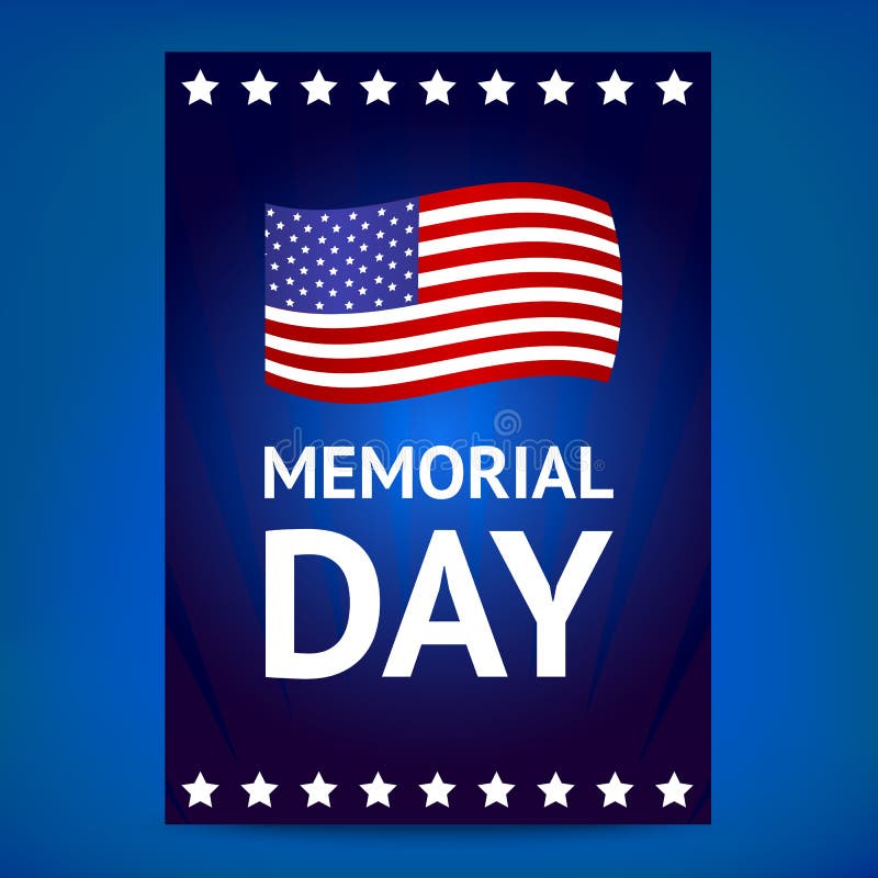 Memorial Day poster vector illustration Memorial Day poster vector illustration