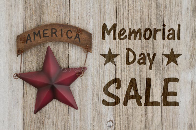 Retro Memorial Day sale message