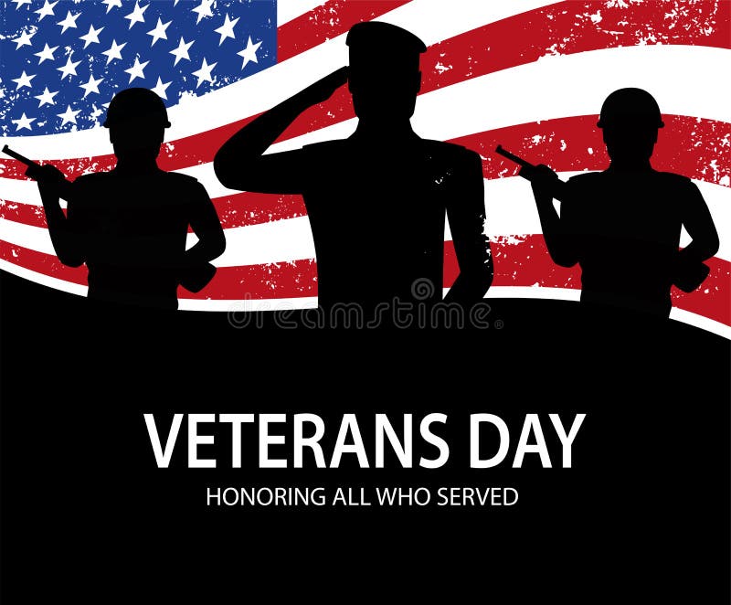 Memorial Day Soldados en fondo de la bandera americana recuerde stock de ilustración Memorial Day Soldados en fondo de la bandera americana recuerde stock de ilustración