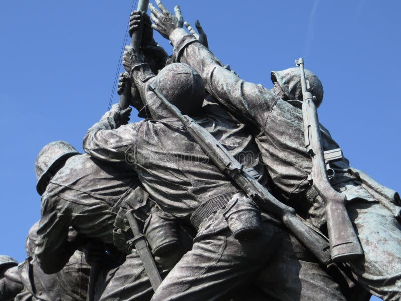 Memorial de Iwo Jima fotos de stock royalty free Memorial de Iwo Jima fotos de stock royalty free