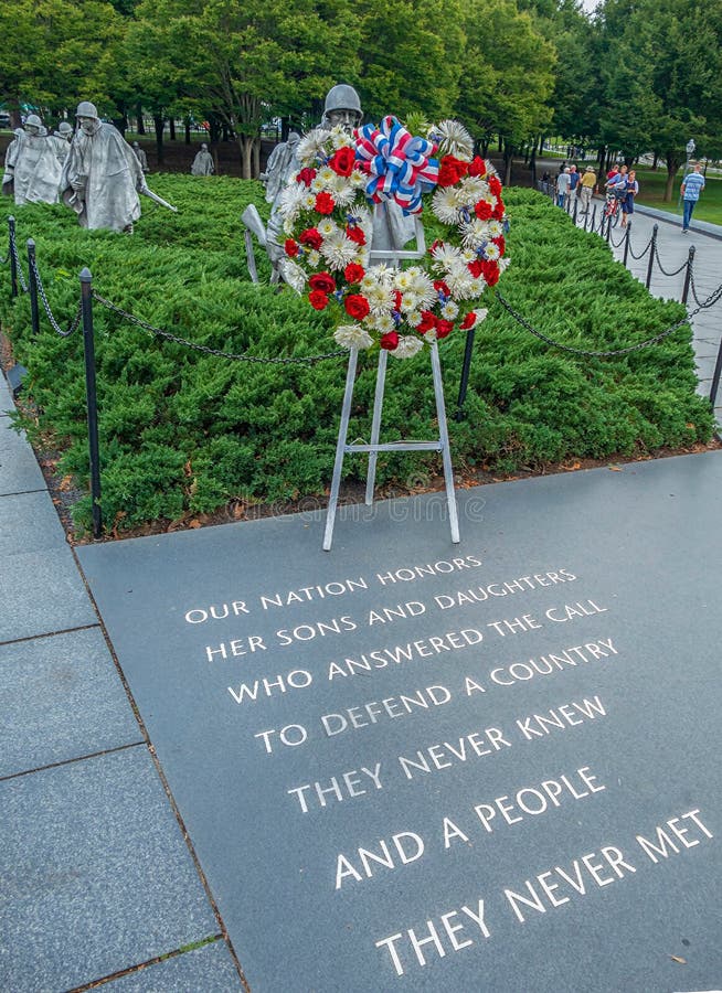 Memorial dos veteranos de Guerra da Coreia, Washington DC, EUA