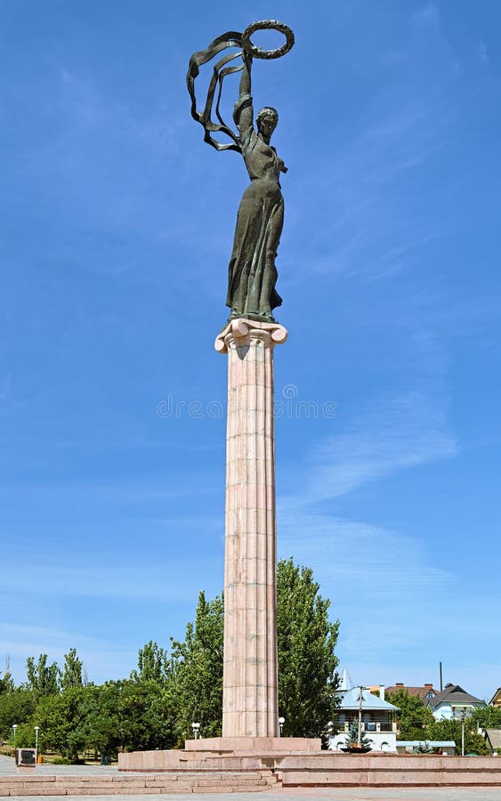 Monument And Eternal Flame In Arkhangelsk, Russia Stock Image - Image ...