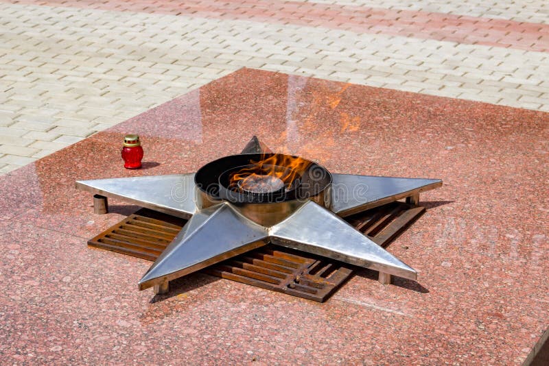 Memorial of the Great Patriotic War 1941-1945 and Eternal Flame stock image Memorial of the Great Patriotic War 1941-1945 and Eternal Flame stock image