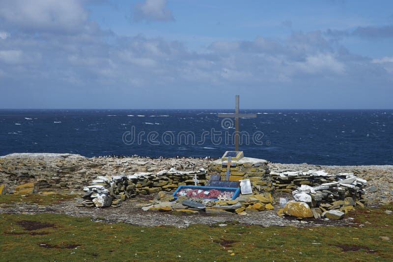 Memorial to HMS Sheffield - Falkland Islands