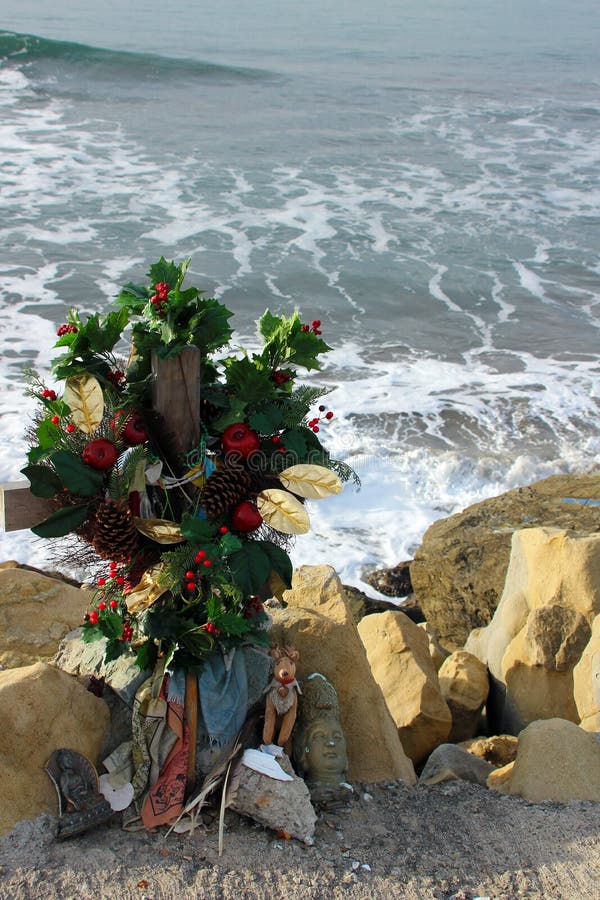 Memorial Tribute near Half Moon Bay, California