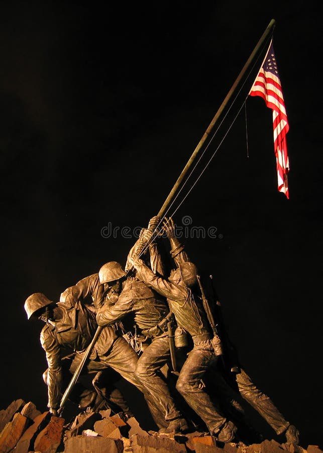 Memoriale di Iwo Jima immagine stock Memoriale di Iwo Jima immagine stock