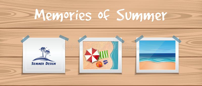 Memories of summer. Summer design set