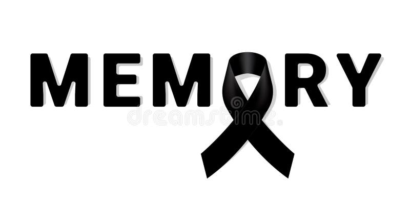 Vector Black Ribbon Mourning Sign Stock Illustrations – 896 Vector