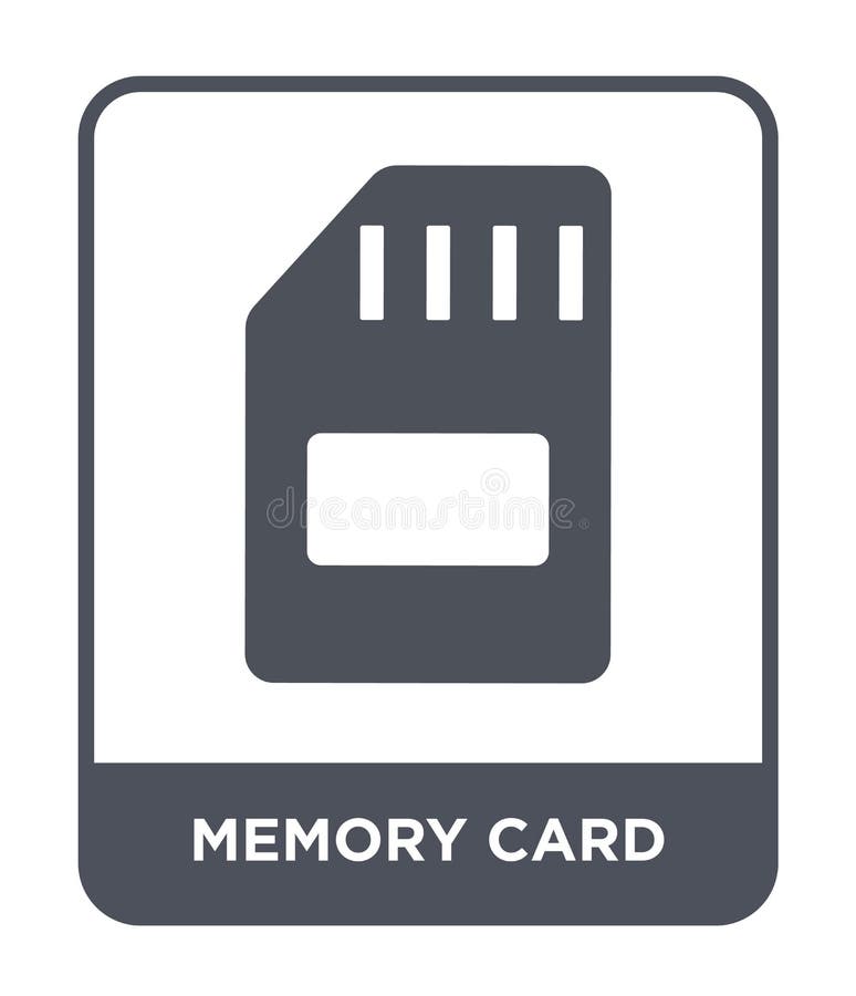 white memory vector icon on black background. modern flat memory