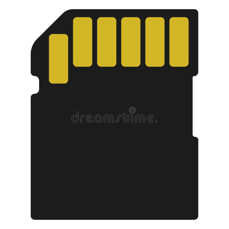 Memory Card, Micro SD Card on white background. Memory card flat icon isolated on white background. Simple memory card in flat style, vector illustration.