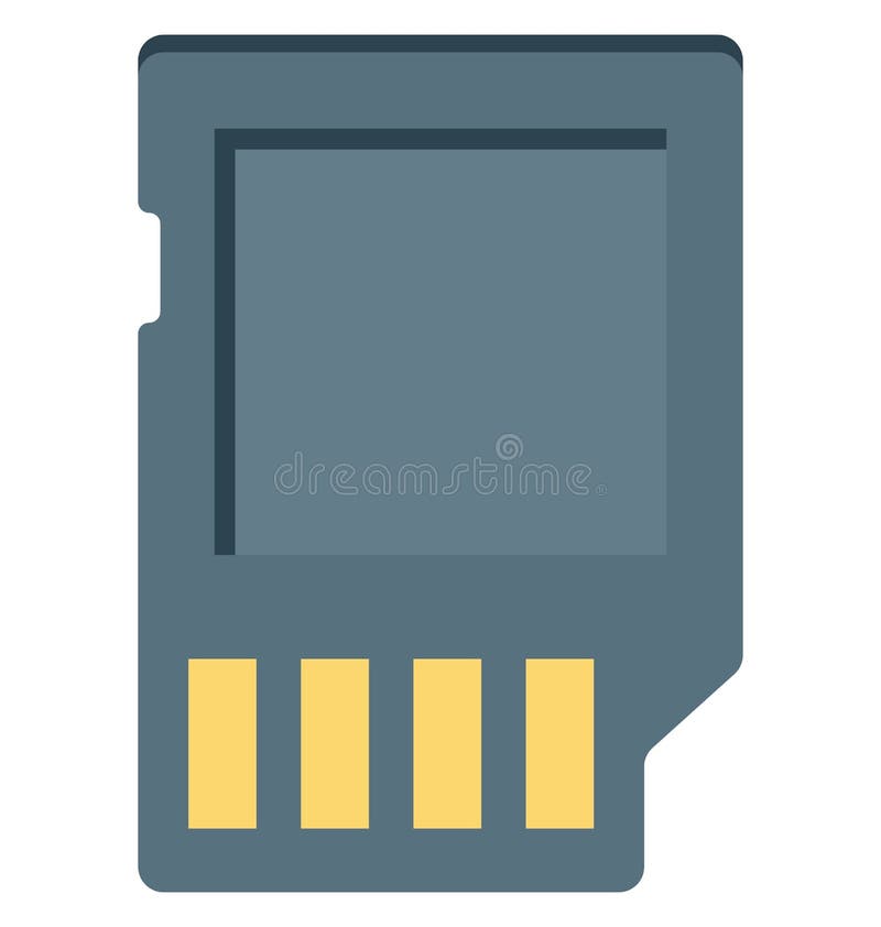 Sd memory card icon simple style Royalty Free Vector Image