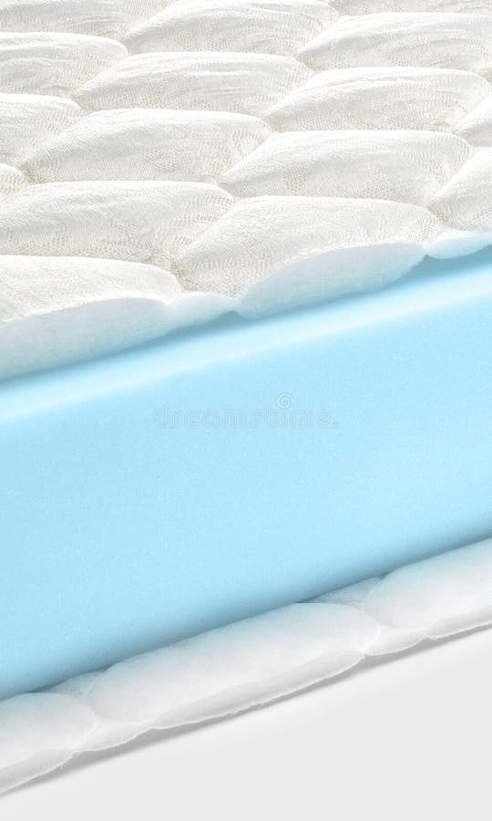 Memory Foam Latex Mattress Cross Section Hi Quality Stock Photo