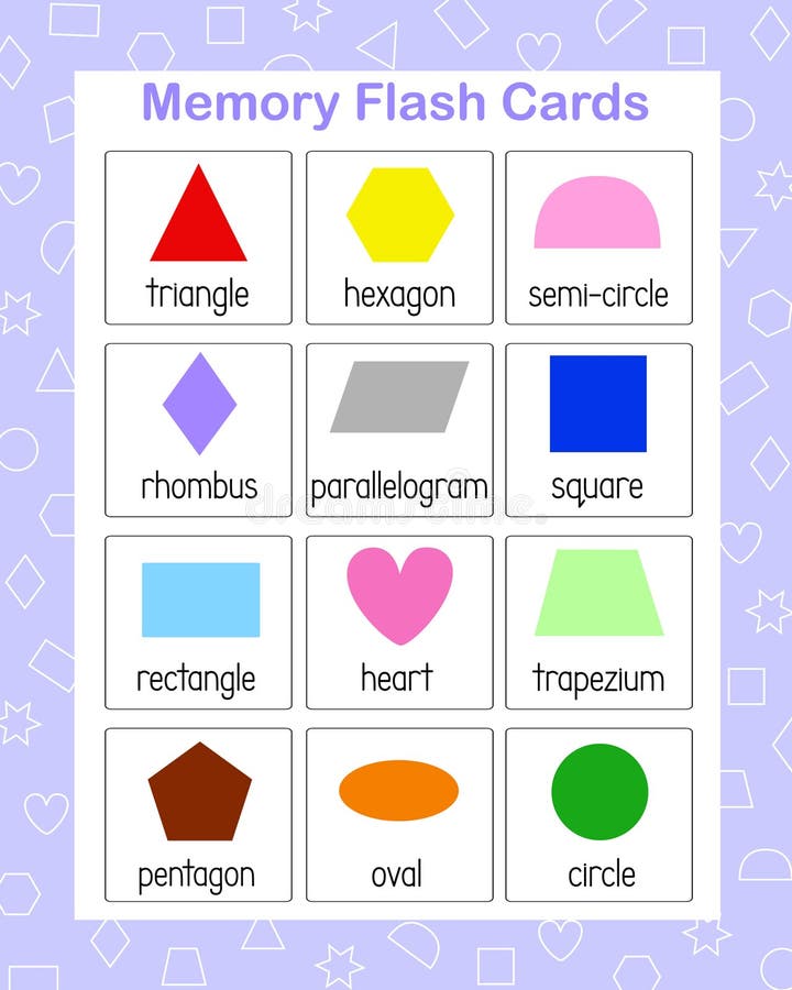 Memory games, Printable flash cards, Color activities