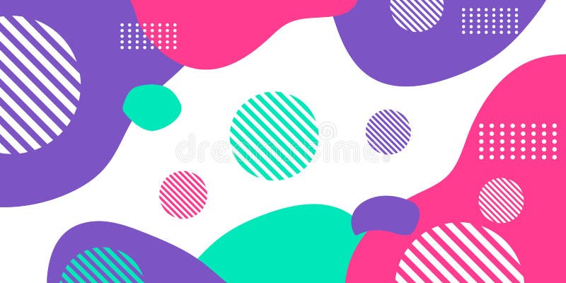 Memphis sfondo astratto con colore rosa viola verde. sfondo stile memphis. progettazione di illustrazione vettoriale per illustrazione di stock