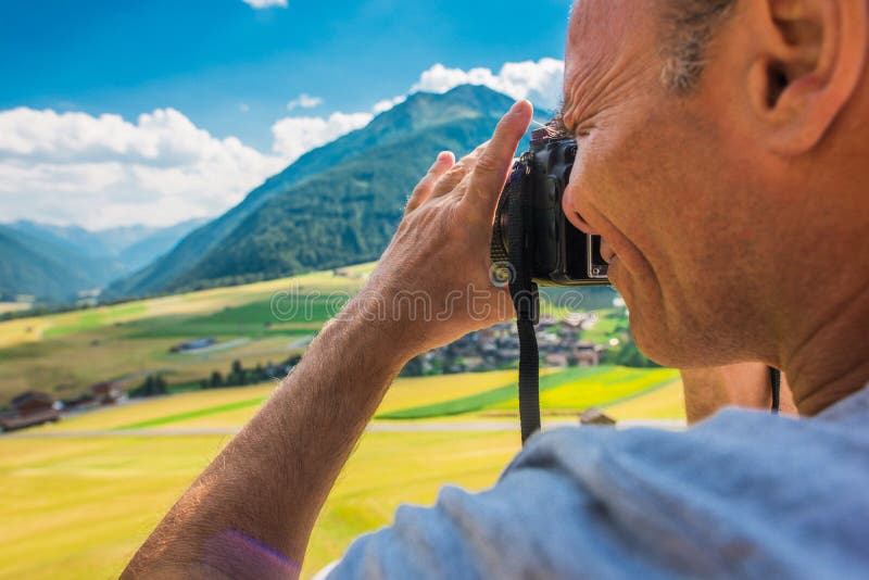 Memórias da foto das férias fotos de stock