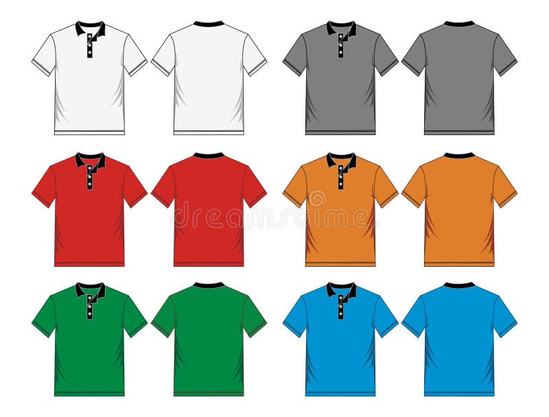 Men S Polo-shirt Design Template Stock Vector - Illustration of adult ...
