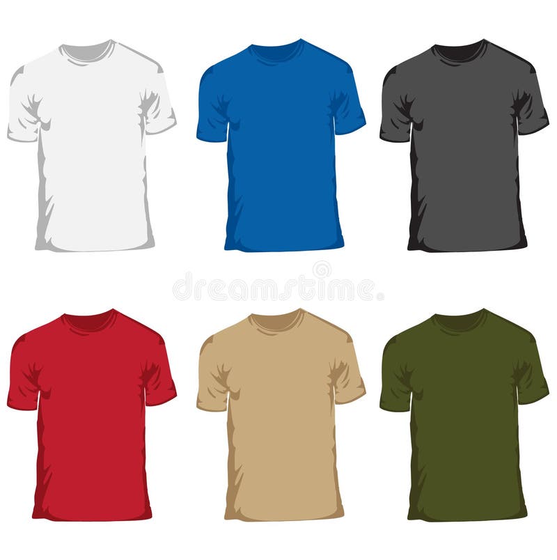 V-Neck T-shirts stock vector. Illustration of ringed, black - 4270680