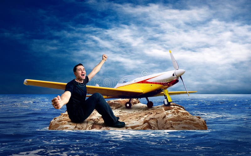 Men and airplane stock photo. Image of people, hope, meditating - 16953100
