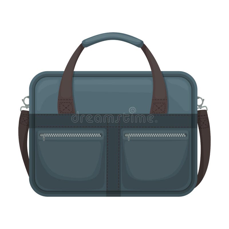 Men Bag Vector Icon.Cartoon Vector Icon Isolated on White Background ...
