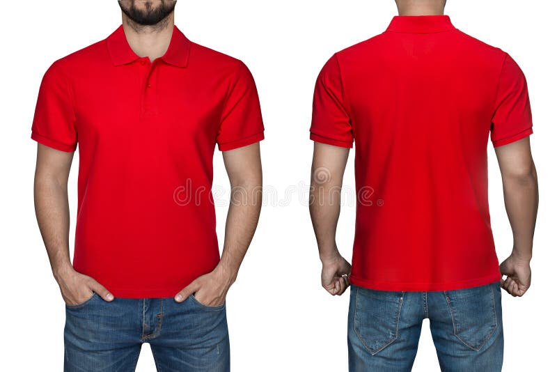 Young Male In Blank Black T-shirt, Front And Back View, White ...