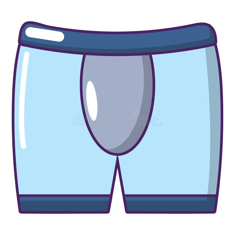 Boxer Brief Underwear Icon, Outline Style Stock Vector Illustration